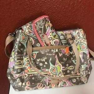 SakRoots purse and wallet set